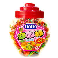 徐福记水果味棒棒糖多嘟棒桶装儿童零食婚庆喜糖果整桶 果味棒棒糖526g