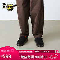 Dr.Martens 马丁Jorgie Y女款春夏新款舒适百搭休闲黑色穆勒勃肯鞋 黑色 37