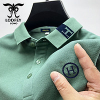 百亿补贴：龙达飞 LODFEY 夏季新款POLO衫男士短袖t恤男翻领宽松男装刺绣半袖上衣男