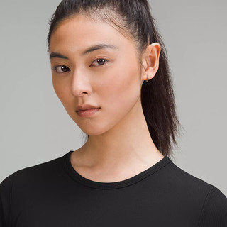 露露乐蒙lululemon丨All It Takes 女士罗纹 T 恤 *Nulu™ LW3GNAS 黑色 L /10