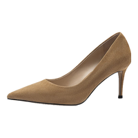 NINE WEST【明星同款】玖熙高跟鞋女性感尖头细跟不累脚通勤优雅单鞋女鞋 黑色 37