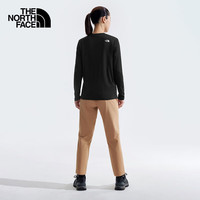 北面(The North Face)LOGO速干长袖体恤女款宽松休闲吸湿快干运动衫24秋季上新8AKU