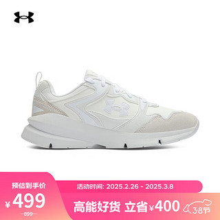 安德玛 UNDERARMOUR）Forge Runner男女柔韧运动休闲鞋6003967 白色100 43