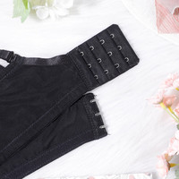 夏娃秘语小胸聚拢文胸品牌蕾丝内衣女上托显胸性感少女侧收副乳奢胸罩 黑色(Y035) 75B /34B薄模杯