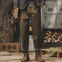 Tony Jeans美式复古经典净版简约休闲裤男秋冬锥形直筒工装裤子男