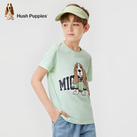 暇步士(Hush Puppies)童装儿童男大童夏季新款俏皮可爱圆领短袖