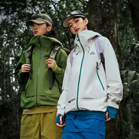 伯希和（Pelliot）【山壳|色】冲锋衣男女外套户外硬壳工装暴雨级防水登山夹克 【男女同款】曜石黑 |全天候硬壳 XXS