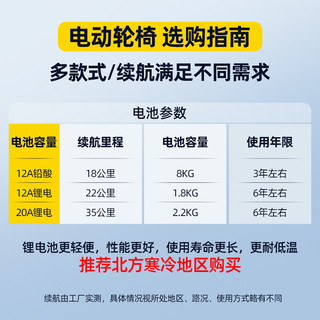 怡辉（YIHUI）电动轮椅老年人残疾骨折全自动智能轻便可躺可折叠旅行代步车