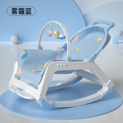 小乐狗 婴儿摇椅婴儿摇摇椅安抚椅新生儿宝宝摇篮躺椅哄睡带娃 蓝色/座位/摇椅