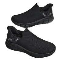 斯凯奇(SKECHERS)闪穿鞋男鞋春一脚蹬健步鞋软底懒人鞋休闲运动鞋118306