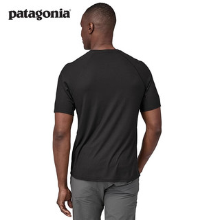  Patagonia/巴塔哥尼亚 速干透气 男士T恤  BLK XL