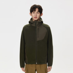 KOLON SPORT 男子轻便宽松连帽梭织外套 LHFJ4WTK35-KK 卡其色 M 170/92A