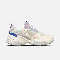 Skechers斯凯奇女鞋二代机甲鞋撞色复古老爹鞋透气增高运动休闲鞋 自然色/多彩色 36
