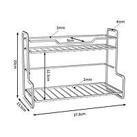 欧润哲 窗台夹缝不锈钢置物架 厨房调料架浴室台面洗漱迷你收纳架