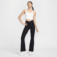 NIKE 耐克 Zenvy Rib 女子低强度包覆高腰速干喇叭紧身裤 HJ1847-233