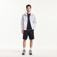 杰克·琼斯(JACK&JONES)25年男装防晒衣服男士UPF50+宽松连帽外套夏季户外满印薄款皮肤衣 A06本白色 常规 M