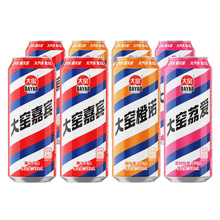 大窑 嘉宾橙诺荔枝汽水饮料易拉罐500mL*8