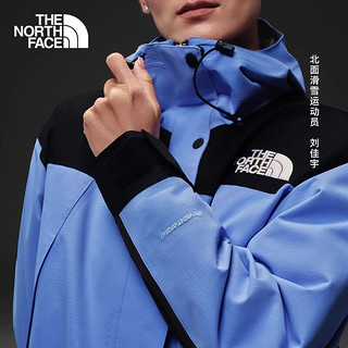 北面（The North Face）ICON冲锋衣女MOUNTAIN潮牌经典复刻可挂内胆防水|88YX 6M9/蓝紫色 XL