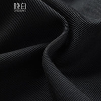 晚白【直降】时尚小个子短款半裙气质通勤百搭A字短裙 黑色 S