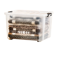 Citylong 禧天龙 X-6154 带轮收纳箱 110L*1个 透明