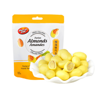 丹帝丹帝越南葡萄干扁桃仁夹心巧克力休闲儿童零食 扁桃仁夹心榴莲味巧克力80g