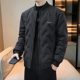 夹棉加厚男士棉服时尚百搭棒球领棉服男保暖锁温棉衣简约外套男