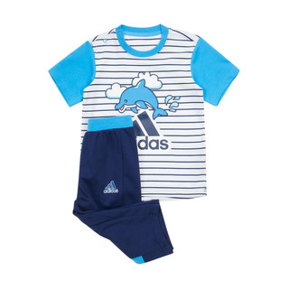  adidas/阿迪达斯 透气 儿童运动套装