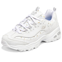 斯凯奇（Skechers）女鞋春夏季2025新款厚底增高老爹鞋轻便休闲鞋印花熊猫鞋运动鞋女 896180-WHT 37 /偏大半码