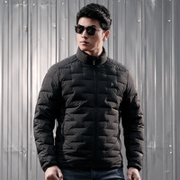 龙牙二代龙牙隐秋轻量便携连帽羽绒服高蓬保暖通勤休闲羽绒外套 极夜黑(立领款) M 175/96A(140-155斤)