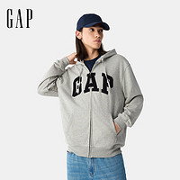 Gap 男女装2025春季新款字母logo拉链连帽卫衣多色外套美版868454