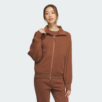 阿迪达斯 adidas短款时尚休闲百搭女子内里薄绒保暖夹克翻领外套