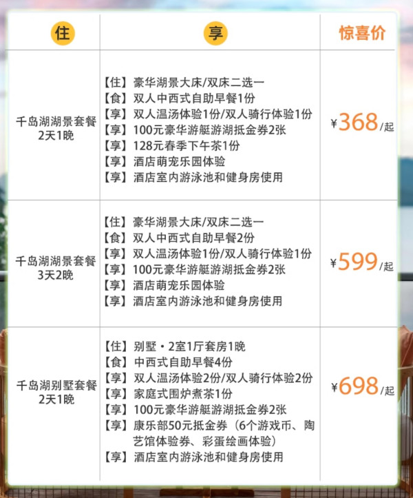 周末不加价!网红半岛酒店,近中心湖区码头!千岛湖伯瑞特酒店多房型1-2晚含早+温汤+下午茶