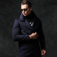 鹰爪行动 阿尔法740经典海军呢大衣羊毛风衣户外冬季中长款P棉外套