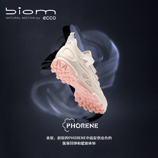 爱步（ECCO）BIOM C踪迹跑步鞋女 25年倪妮同款防水户外运动鞋 健步803323 石灰色80332359113 39