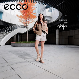 爱步（ECCO）BIOM C踪迹跑步鞋女 25年倪妮同款防水户外运动鞋 健步803323 石灰色80332359113 39