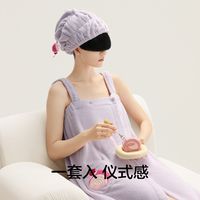 蕉内绒绒520Home女士市场吸水珊瑚绒浴裙快速吸水浴袍