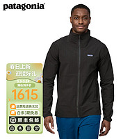 Patagonia 巴塔哥尼亚 男士抓绒衫 R1抓绒衣开衫夹克保暖 TechFace 83581 BLK S