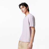 杰克·琼斯凉感刺绣短袖T恤男装224101136 薰衣草霜C35 190/108A/XXL 