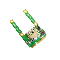 八鹰 笔记本mini pci-e转usb转接卡 mini pcie扩展usb mpci-e扩展卡