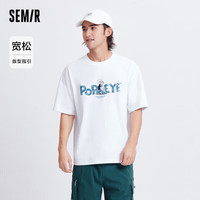 森马（Semir）[商场同款]大力水手短袖T恤男情侣上衣凉感抑菌101324100203