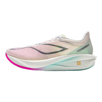 李宁 LI-NING飞电5 Challenger丨跑鞋男鞋全掌碳板beng丝轻量透气竞速比赛鞋 标准白/荧光玫紫红-2 维他命 43.5