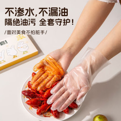 双枪 一次性手套 L-100只