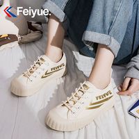 飞跃帆布鞋女春季饼干鞋春季潮鞋小白鞋时尚街拍板鞋