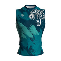 飞特氏 FIGHTBRO 拳击格斗无袖背心T恤UFC搏击运动训练圆领MMA泰拳拳击服