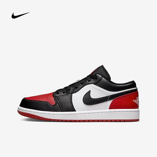 NIKE 耐克 Air Jordan 1 Low AJ1 黑红脚趾 男子低帮休闲板鞋篮球鞋 553558-161 /黑红 42.5