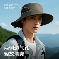 GOLOVEJOY2025春夏季防晒渔夫帽男女士户外登山帽钓鱼舒适透气遮阳太阳帽 【XMZ74】卡其色 均码