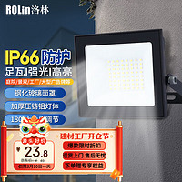 洛林 ROLin 洛林 LED投光灯 50W 防水户外灯