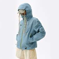 瞬时山野Monterest空山雨户外C6防泼水登山夹克压胶外套冲锋衣女   （W）