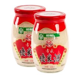 潜龙湾 孝感米酒纯糯米甜酒酿醪糟月子酒900g玻璃瓶装湖北特产
