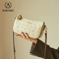 奥康托特包2024大容量女包复古斜挎包托特包C1 卡其咖2366